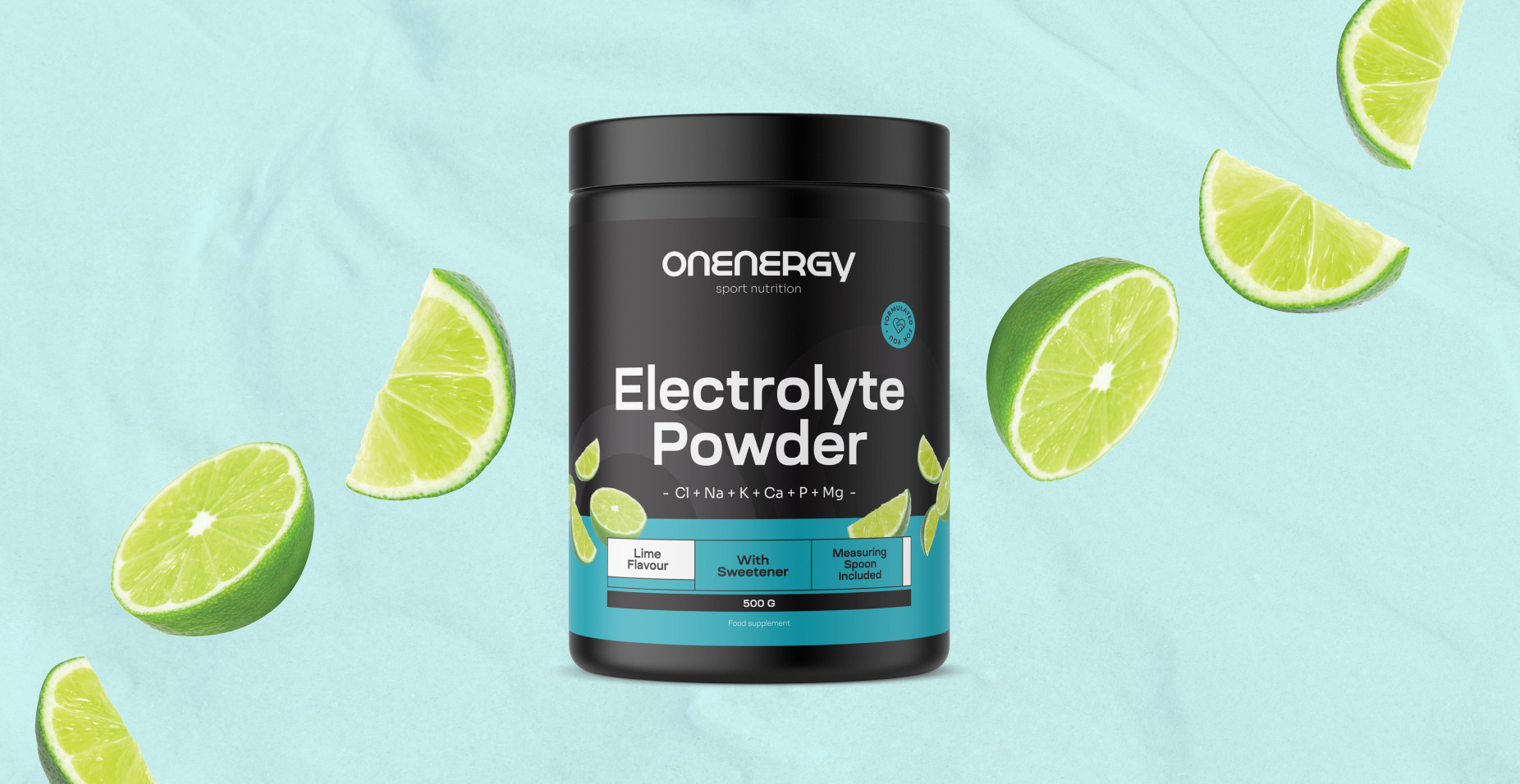 Elektrolyte in Pulverform – Limette