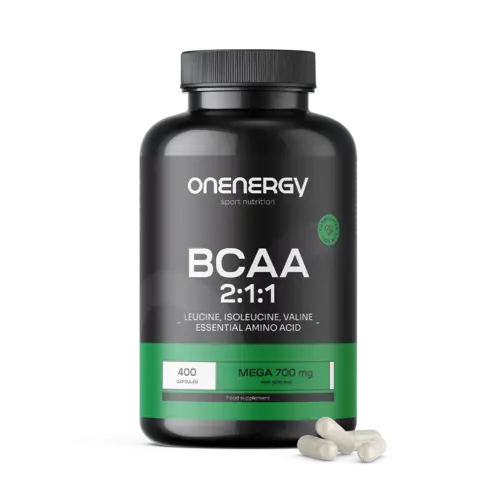 BCAA 2:1:1 Mega 700 mg, 400 Kapseln