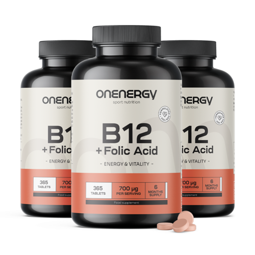 3x Vitamin B12 + Folsäure, zusammen 1095 Tabletten