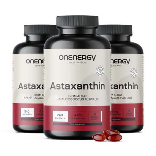 3x Astaxanthin 4 mg, zusammen 720 Weichkapseln