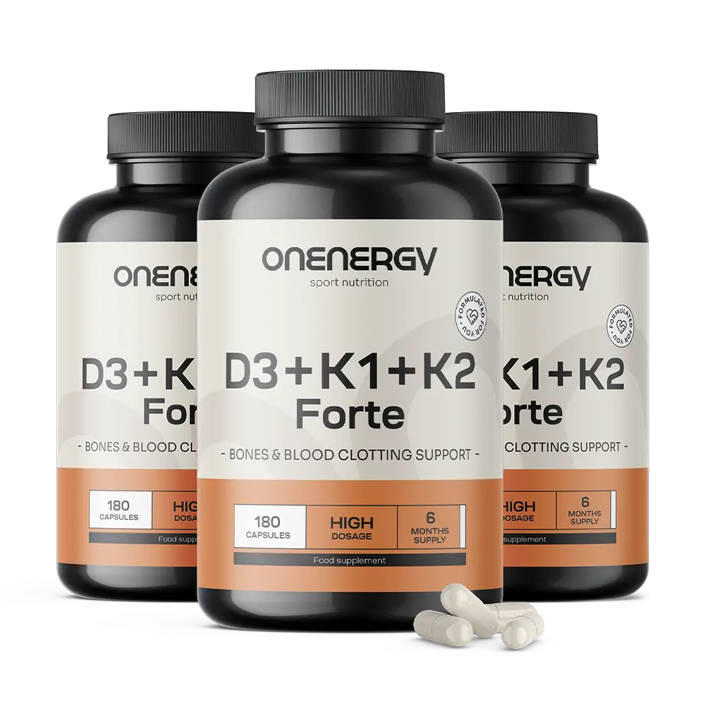 3x Vitamine D3 + K1 + K2 FORTE