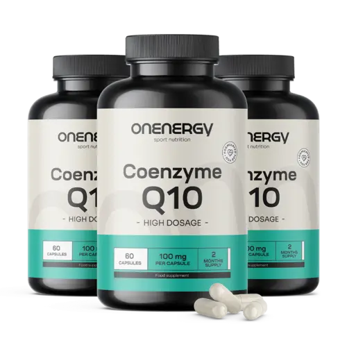 3x Coenzym Q10 100 mg, zusammen 180 Kapseln