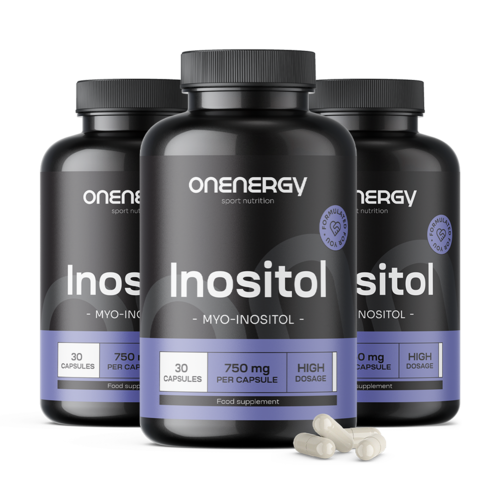 3x Inositol 750 mg, zusammen 90 Kapseln