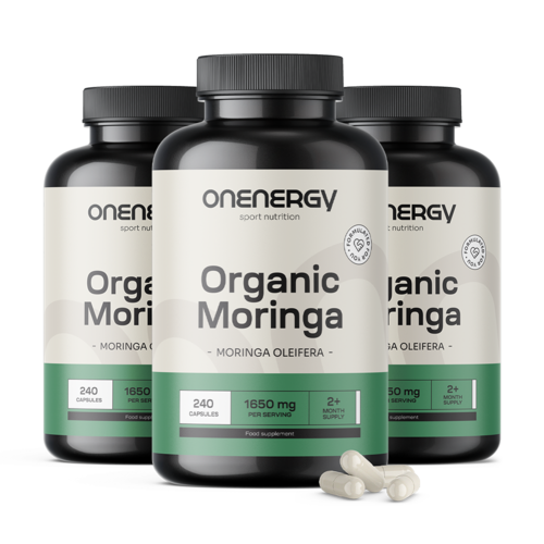 3x BIO Moringa 1650 mg, zusammen 720 Kapseln