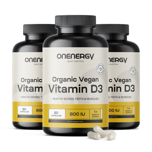 3x BIO Veganes Vitamin D3, zusammen 270 Kapseln